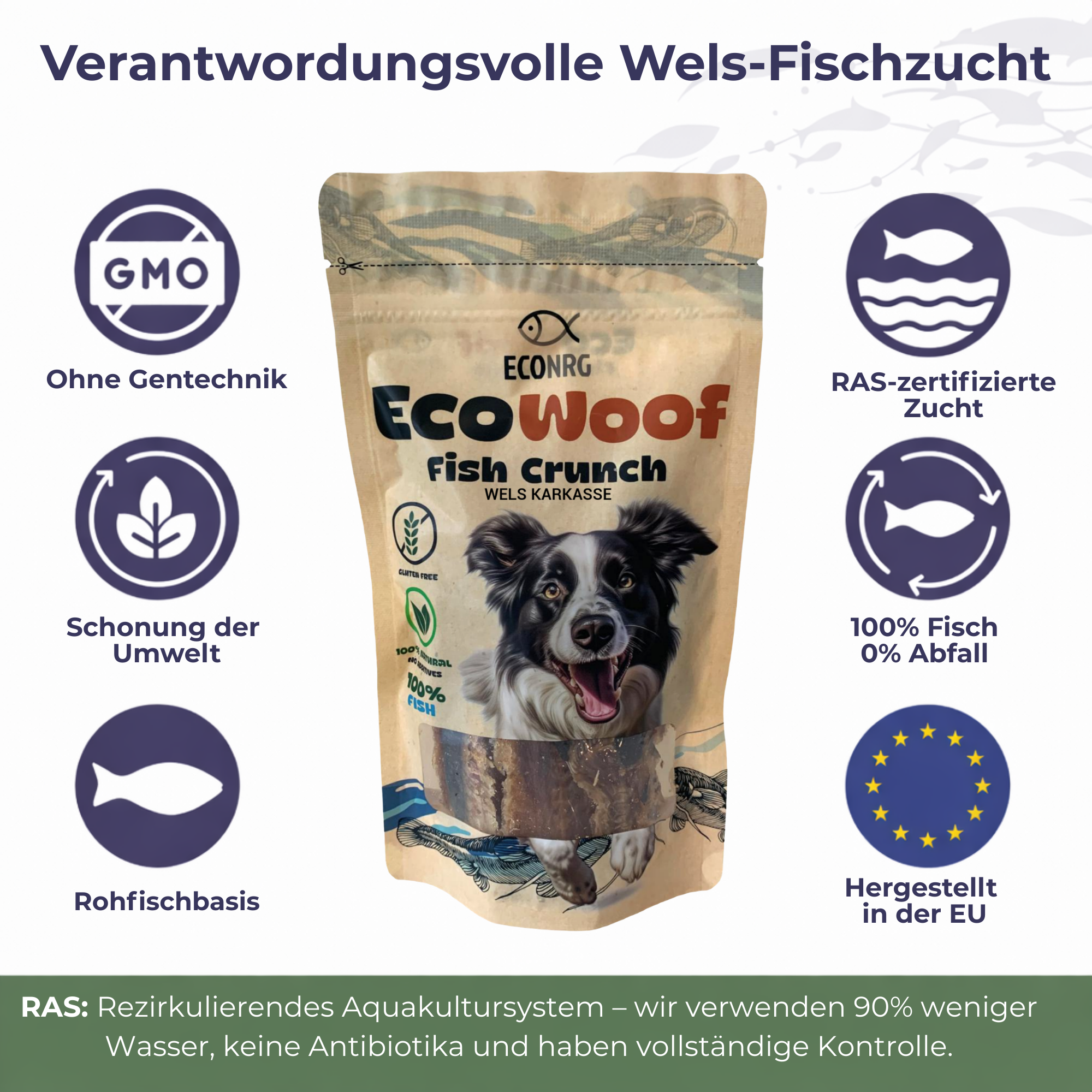 FISH CRUNCH | Lachsstreifen | 3x100g | Belohnung für Hunde