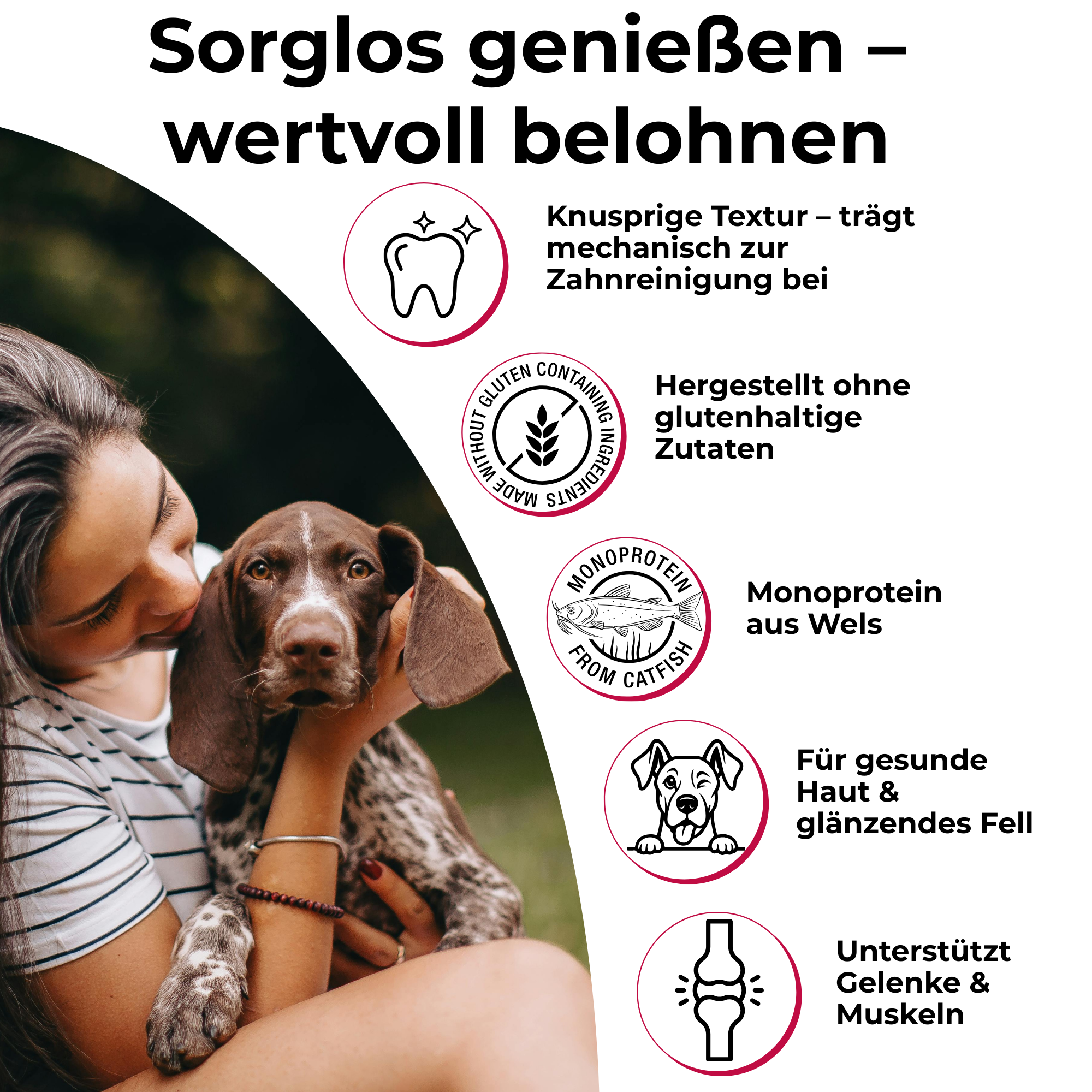PETEFCO | POWER BITES | 80% Fisch | 3x100g | Belohnung für Hunde