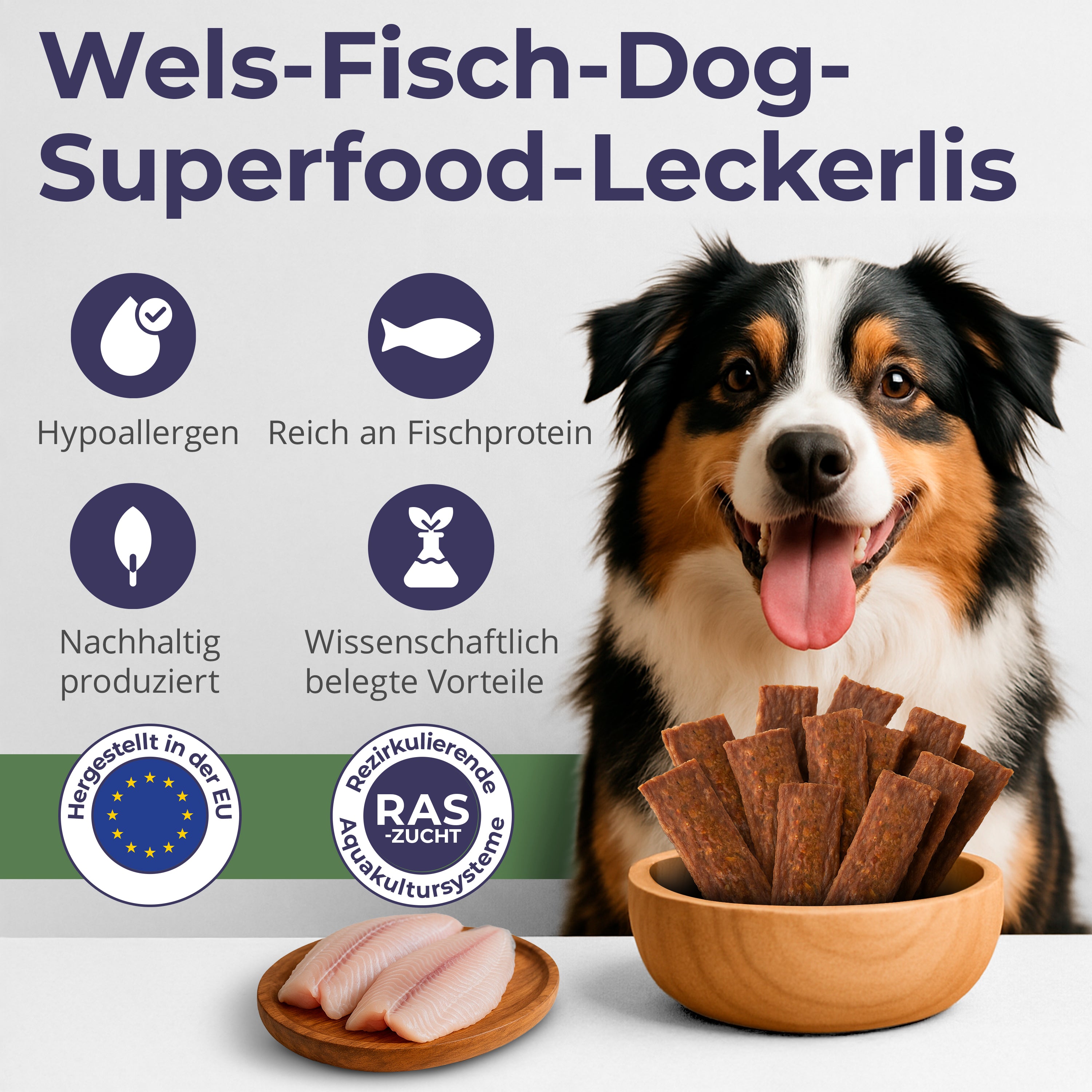 Crispy Bars aus Wels – MIX | Pur, Kürbis & Bierhefe | 3x125g | Belohnung für Hunde