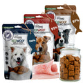 ECO WOOF Wels-Chips MIX Hundesnacks 3x125g, getreidefrei
