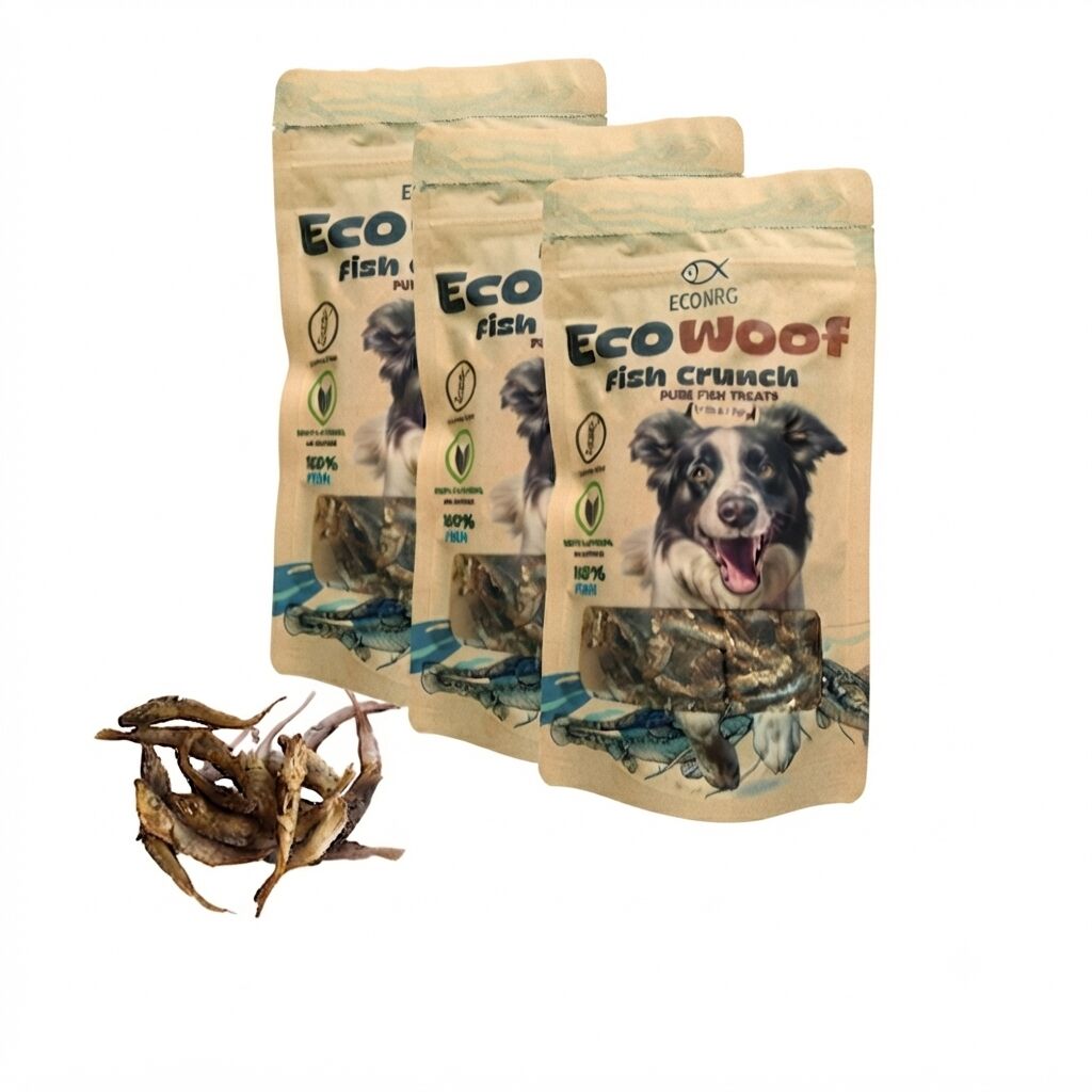 Șprot uscat pentru câini și pisici, 3x80g, recompensă 100% pește